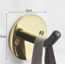 Modern brushed gold stainless steel robe hook bathroom hanger