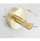 Modern brushed gold stainless steel robe hook bathroom hanger