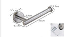 DecorBites™ Brushed Gold Stainless Steel Toilet Paper Holder Kitchen Bathroom Tissue Rack Stand