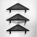 DecorBites™ Brushed Gold Stainless Steel Bathroom Triangle Rack for Stylish Shower Storage
