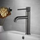 DecorBites™ Brushed Gold Swivel Faucet for Bathroom Basin, Hot Cold Water Sink Crane