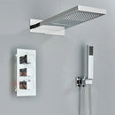 DecorBites™ Brushed Gold Thermostatic Shower Faucet Set with Concealed Mixer Tap