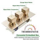 DecorBites™ Brushed Gold Thermostatic Shower Faucet Set with Concealed Mixer Tap