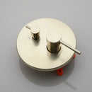 Modern brushed gold tub faucet with handheld shower bathroom mixer