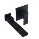 Modern brushed gold wall mounted basin faucet set bathroom mixer tap