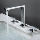 Modern brushed gold waterfall basin faucet bathroom sink fixture