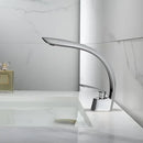 DecorBites™ Brushed Gold Basin Mixer Tap Single Handle Hot Cold Waterfall Faucet