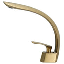 DecorBites™ Brushed Gold Basin Mixer Tap Single Handle Hot Cold Waterfall Faucet