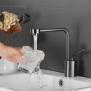 DecorBites™ Brushed Gold Kitchen and Bathroom Faucet Swivel Sink Water Crane, Hot Cold Basin Faucet