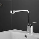 DecorBites™ Brushed Gold Kitchen and Bathroom Faucet Swivel Sink Water Crane, Hot Cold Basin Faucet