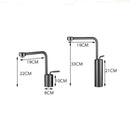 DecorBites™ Brushed Gold Kitchen and Bathroom Faucet Swivel Sink Water Crane, Hot Cold Basin Faucet