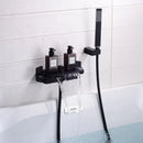 Modern brushed gold waterfall shower faucet set bathroom mixer