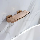 Modern brushed gold waterfall shower faucet set bathroom mixer