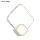 Modern brushed gold & white led sconce bedroom max bulb wattage 15w