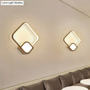 Modern brushed gold & white led sconce bedroom max bulb wattage 15w