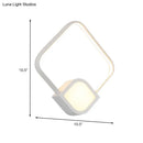Modern brushed gold & white led sconce bedroom max bulb wattage 15w