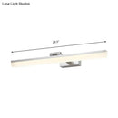 Modern brushed metal led vanity sconce bathroom light 110v-120v