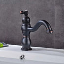 Modern brushed nickel basin faucet with long spout bathroom mixer