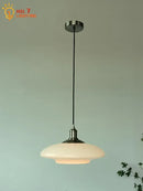 Modern brushed nickel glass pendant light kitchen indoor lighting