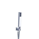 Modern brushed nickel handshower set bathroom rectangular showerhead