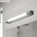 Modern brushed nickel led vanity wall light bathroom warm white light