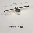 Modern brushed nickel led wall lamp bathroom light with motion sensor