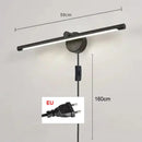 Modern brushed nickel led wall lamp bathroom light with motion sensor