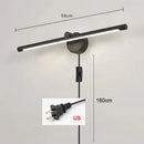 Modern brushed nickel led wall lamp bathroom light with motion sensor