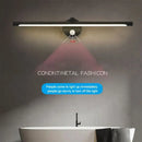 Modern brushed nickel led wall lamp bathroom light with motion sensor