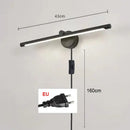 Modern brushed nickel led wall lamp bathroom light with motion sensor