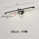 Modern brushed nickel led wall lamp bathroom light with motion sensor
