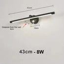Modern brushed nickel led wall lamp bathroom light with motion sensor