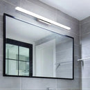 Modern brushed nickel linear acrylic vanity mirror light bathroom