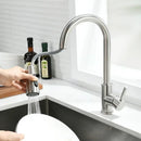 DecorBites™ Brushed Nickel Pull Out Kitchen Faucet with Stream Sprayer Head