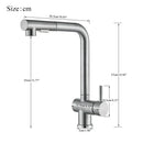 Modern brushed nickel pull out kitchen faucet stainless steel tap