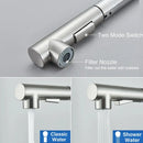 Modern brushed nickel pull out kitchen faucet stainless steel tap
