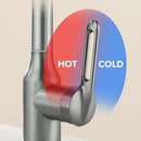 Modern brushed nickel rotation stainless steel kitchen faucet