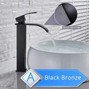Modern brushed nickel single lever waterfall basin faucet bathroom