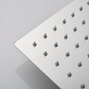 Modern brushed nickel square rainfall shower head bathroom sprayer