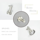 DecorBites™ Brushed Nickel Stainless Steel Bathroom Hardware Set Towel Bar Ring Holder Robe Hook