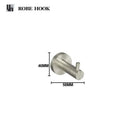 DecorBites™ Brushed Nickel Stainless Steel Bathroom Hardware Set Towel Bar Ring Holder Robe Hook