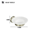 DecorBites™ Brushed Nickel Stainless Steel Bathroom Hardware Set Towel Bar Ring Holder Robe Hook