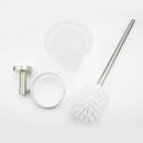DecorBites™ Brushed Nickel Stainless Steel Bathroom Hardware Set Towel Bar Ring Holder Robe Hook