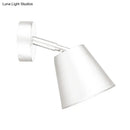 Modern brushed nickel tapered wall sconce bathroom light