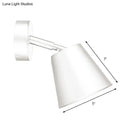 Modern brushed nickel tapered wall sconce bathroom light