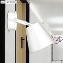 Modern brushed nickel tapered wall sconce bathroom light