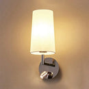 Modern brushed nickel wall sconce bedroom e26 e27 direct wired electric