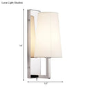 Modern brushed nickel wall sconce bedroom e26 e27 direct wired electric