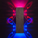 Modern brushed silver butterfly design wood wall art living room decor