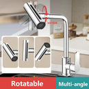 Modern brushed stainless steel kitchen faucet with rotation sprayer